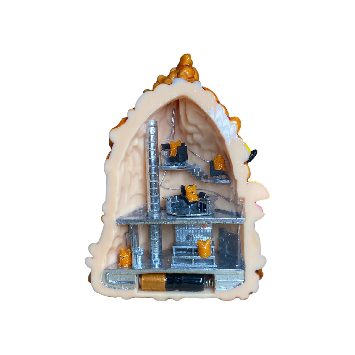 beanby cross section plastic sculpture – Sophie G Stark
