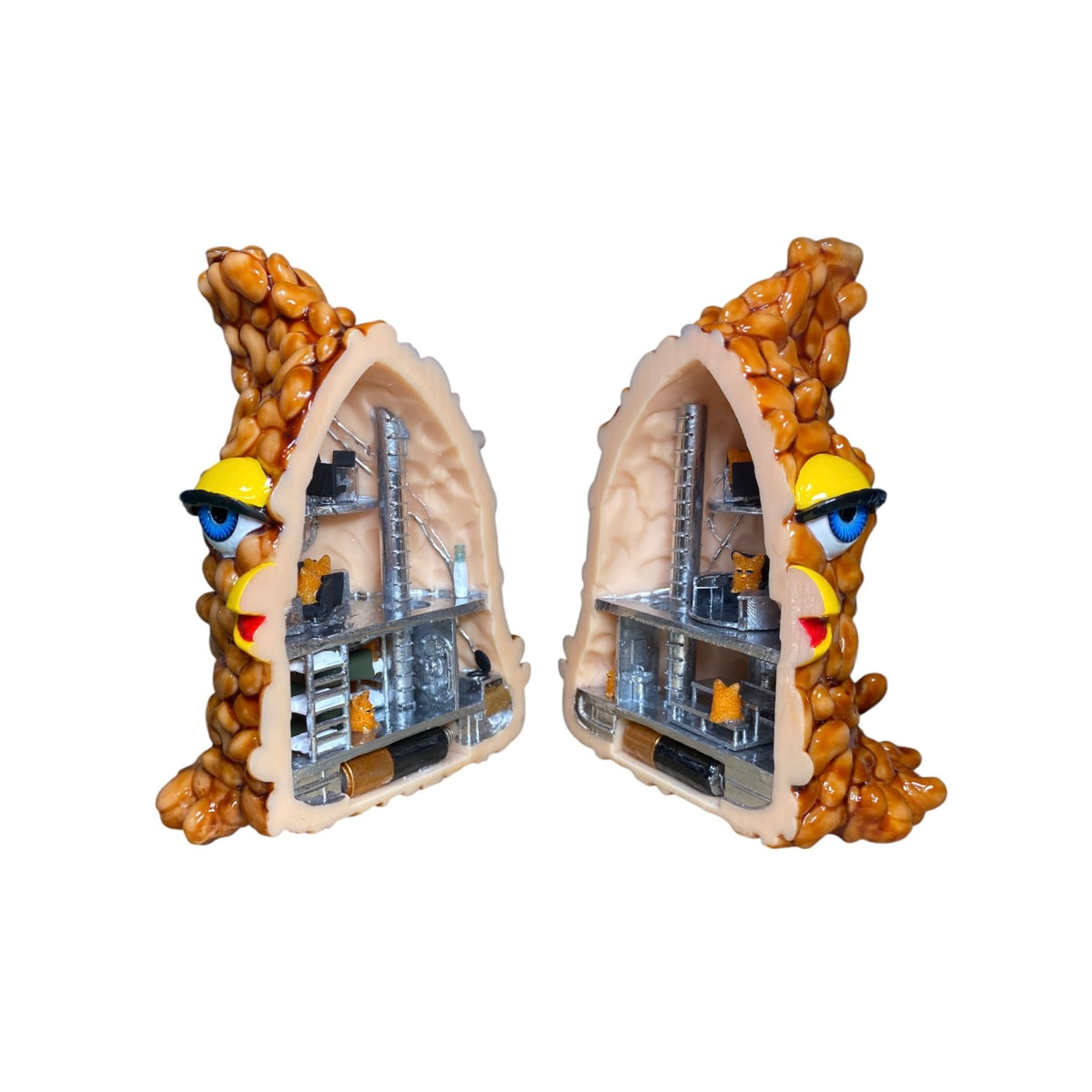 beanby cross section plastic sculpture – Sophie G Stark