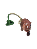 hippo screaming at hose plastic sculpture