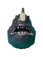 angler fish plastic sculpture