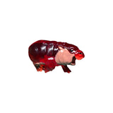 cherry cough drop hippo plastic sculpture