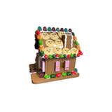 gingerbreadby house plastic sculpture