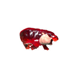 cherry cough drop hippo plastic sculpture
