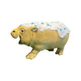 holiday cookie hippo plastic sculpture