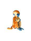 baby monkey plastic sculpture