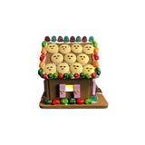 gingerbreadby house plastic sculpture