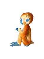 baby monkey plastic sculpture