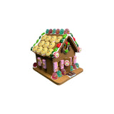 mini gingerbreadby house plastic sculpture