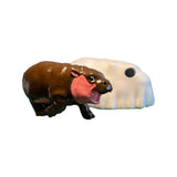 ghost hippo plastic sculpture